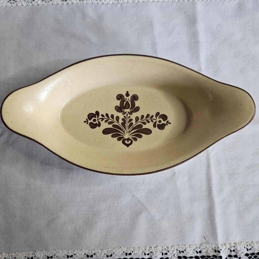 Vintage Pfaltzgraff Village 8 oz Au Gratin Dish Made in USA 8"